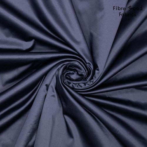Baumwollsatin - brushed dark blue - Fibremood No. 33
