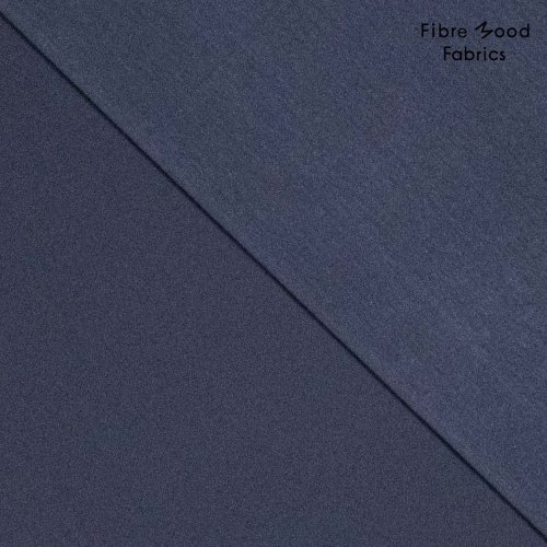 Baumwollsatin - brushed dark blue - Fibremood No. 33
