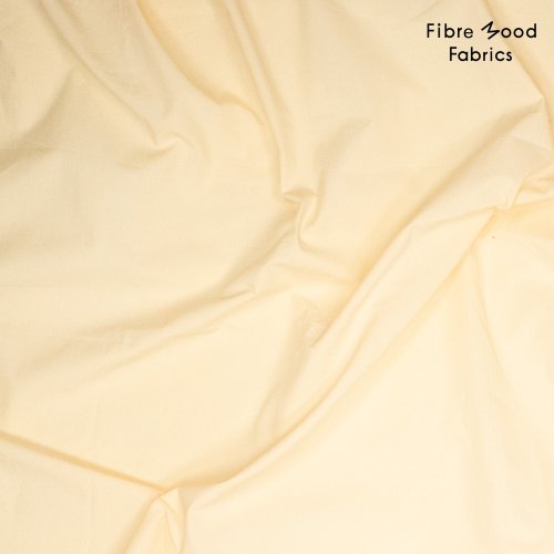 Baumwoll Popeline - paper touch - yellow - Fibremood No. 37