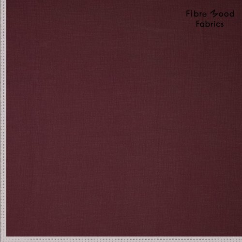 Musselin Slub - uni - dark bordeaux - Fibremood No. 39