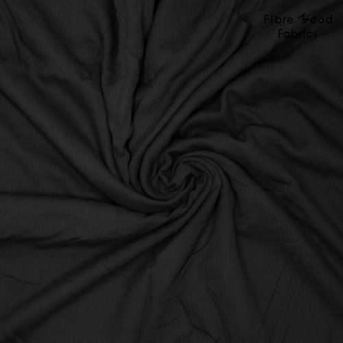 Viskose Crepe - uni - black - Fibremood No. 34