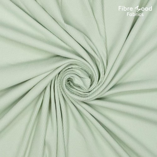 RESTSTÜCK 0,50m !!! - Rippenjersey - uni - light green - Fibremood No. 27