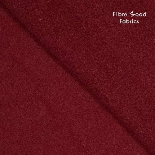 Fleece - uni - dunkelrot - Fibremood No. 31