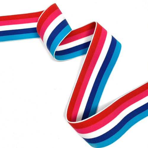 Gummiband - 4cm - gestreift - multicolor