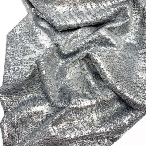Jersey - metallic - silber