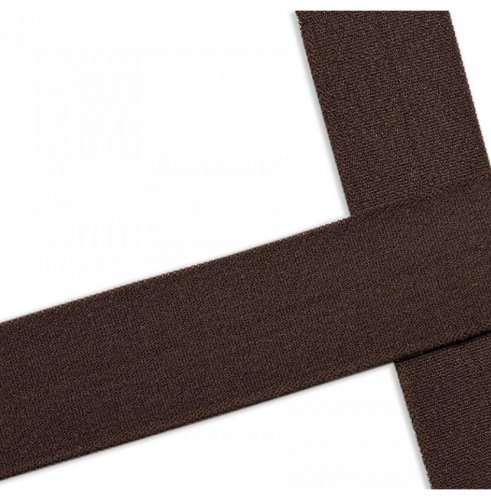 Falzgummi - elastisch - 20mm - brown matt