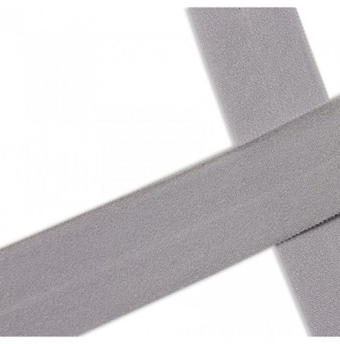 Falzgummi - elastisch - 20mm - silver matt
