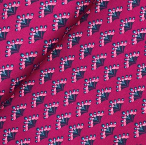 RESTSTÜCK 1,30m !!! - Jersey - Feather Fan - pink - Peacock Dreams - Birgit Boley