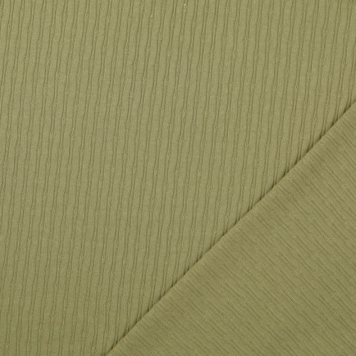 Preview: RESTSTÜCK 0,80m !!! - Feinstrickjersey - Chloé - khaki