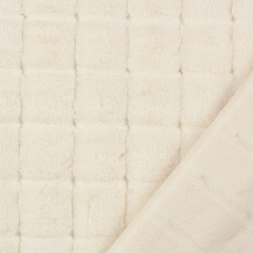 Preview: RESTSTÜCK 1,30cm !!! - Fellimitat - Fee - wollweiß