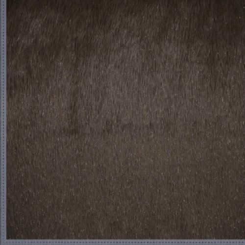 Fellimitat - Glamour - dunkelbraun mit Glitzer Details