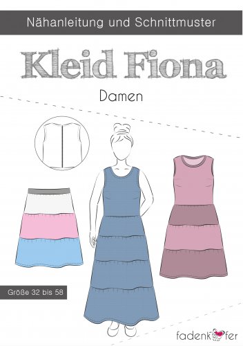 Papierschnittmuster - Kleid Fiona - Damen - Fadenkäfer