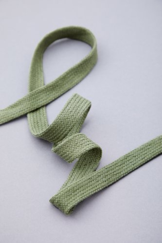 Baumwollkordel - flach - 10mm - olive green - Mind the Maker