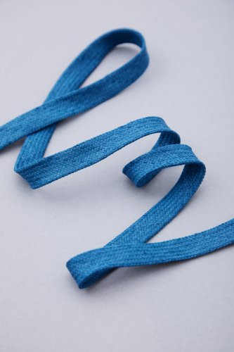 Baumwollkordel - flach - 10mm - intense blue - Mind the Maker