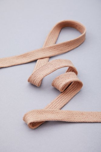 Baumwollkordel - flach - 10mm - rose - Mind the Maker