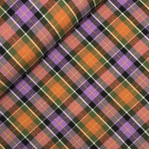 Preview: Flanell - Checks - lilac/black/green