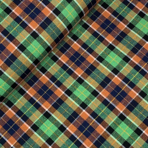Flanell - Checks - mint/black/brown