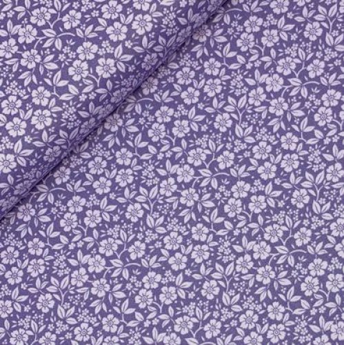 Baumwolle - Flowers Malie - lilac