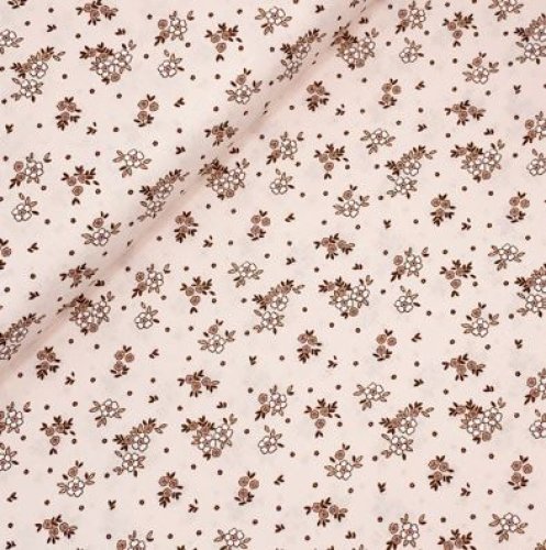 Baumwolle - Flowers Willow - caramel