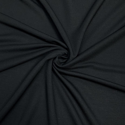 French Terry - Bambus - uni - black