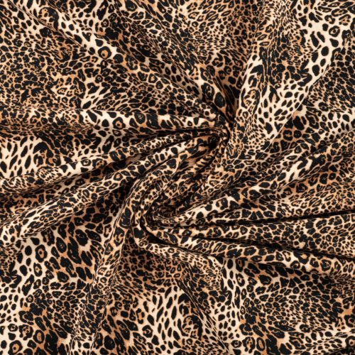 French Terry - brushed - Fionn Leopard - caramel