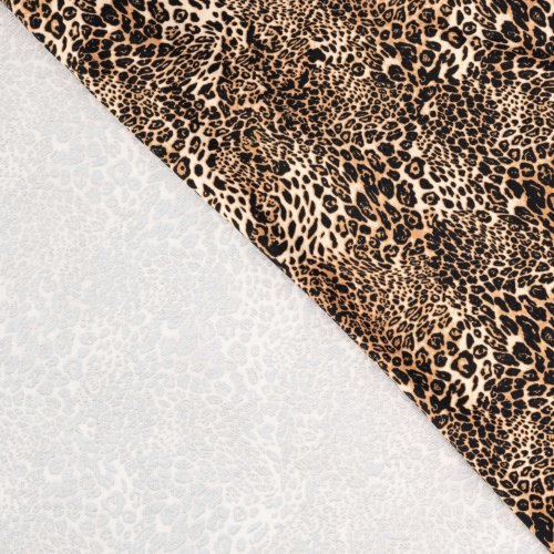 French Terry - brushed - Fionn Leopard - caramel
