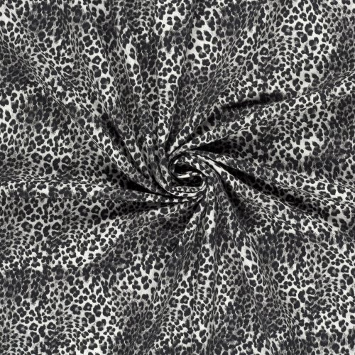 Preview: French Terry - Lex Leo - grau/schwarz