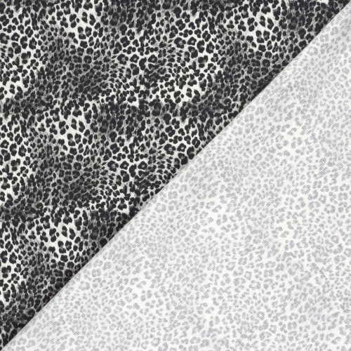 Preview: French Terry - Lex Leo - grau/schwarz