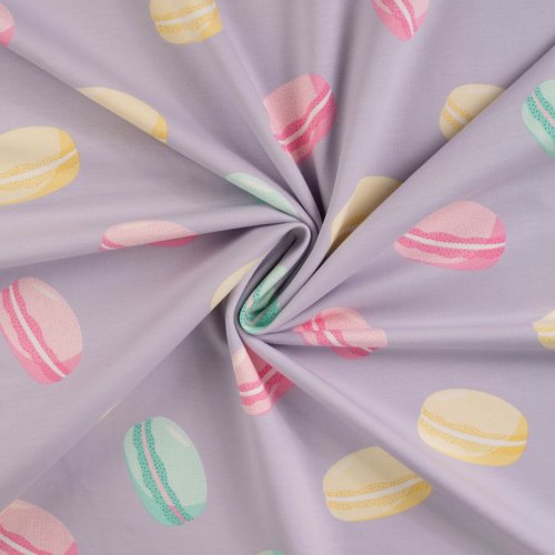 French Terry - Macaroons - dusty lilac