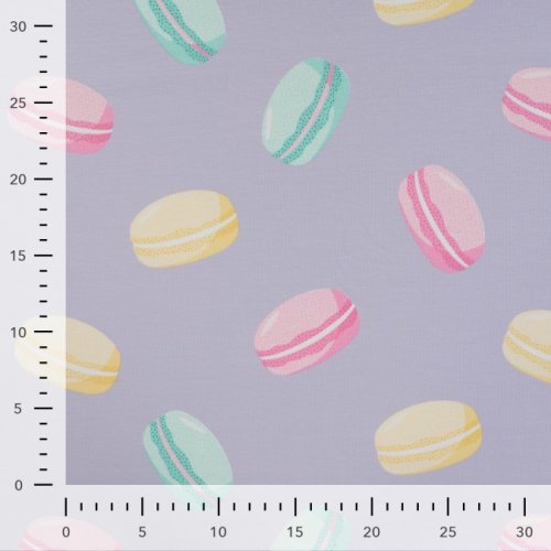 French Terry - Macaroons - dusty lilac