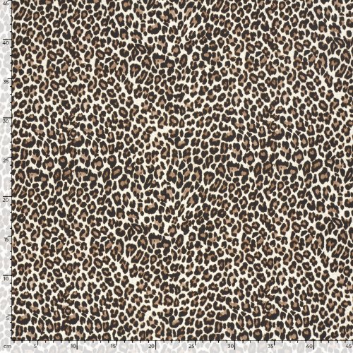 French Terry - Leo Rory - schwarz/beige