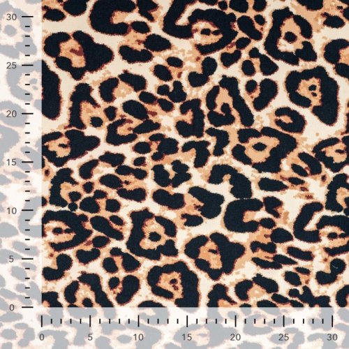 French Terry - brushed - Big Leopard - caramel
