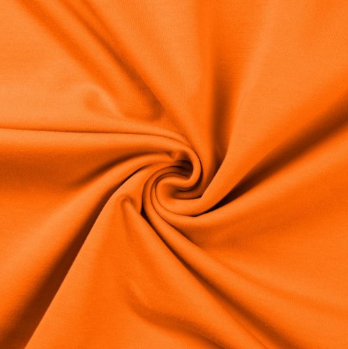 French Terry brushed - uni - orange - Matching Colours
