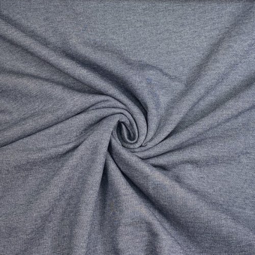 Preview: RESTSTÜCK 0,70m !!! - French Terry - Jeansoptik - geraut