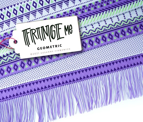 Funktionsjersey - Geometric White - Fringe me - Hamburger Liebe - Albstoffe