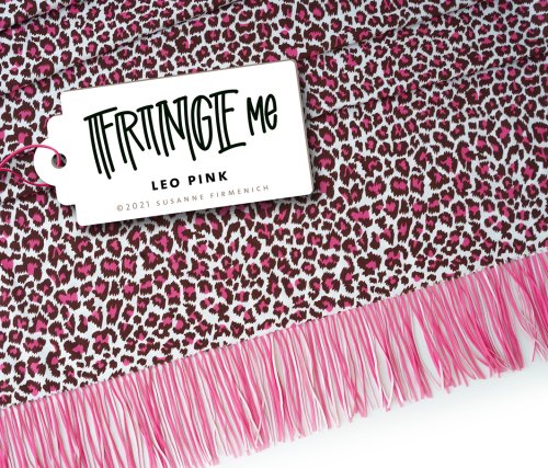 RESTSTÜCK 80cm !!! - Funktionsjersey - Leo Pink - Fringe me - Hamburger Liebe - Albstoffe