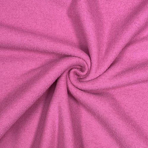 Frottee Fleece - uni - fuchsia