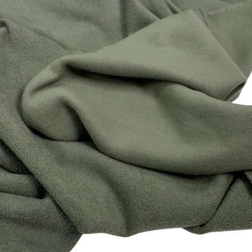 Frottee Fleece - uni - khaki