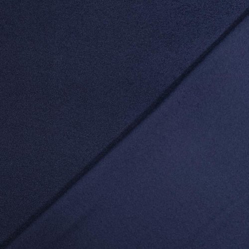 Frottee Fleece - uni - navy