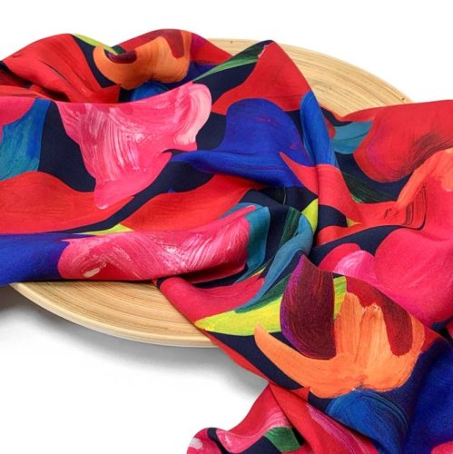 Viskose - Garden of Colours - navy