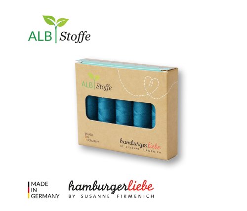 Nähgarn - Stitch me - 5er Pack - petrol A12 - Hamburger Liebe - Albstoffe