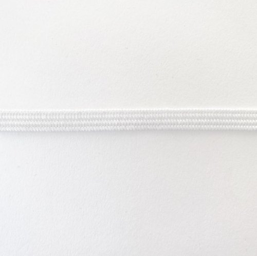 Gummiband - 6 mm - weiß