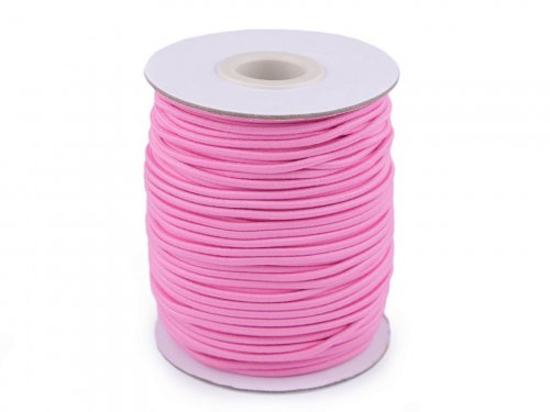 Gummikordel - Ø 2,0 mm - rosa