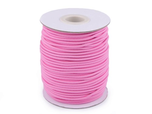 Gummikordel - Ø 2,0 mm - rosa