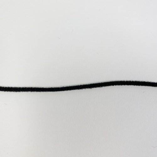 Gummikordel - Ø 2,0 mm - weich - schwarz