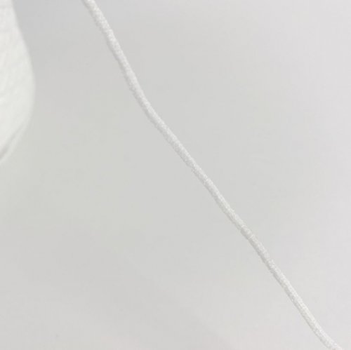 Gummikordel - Ø 2,0 mm - weich - weiß