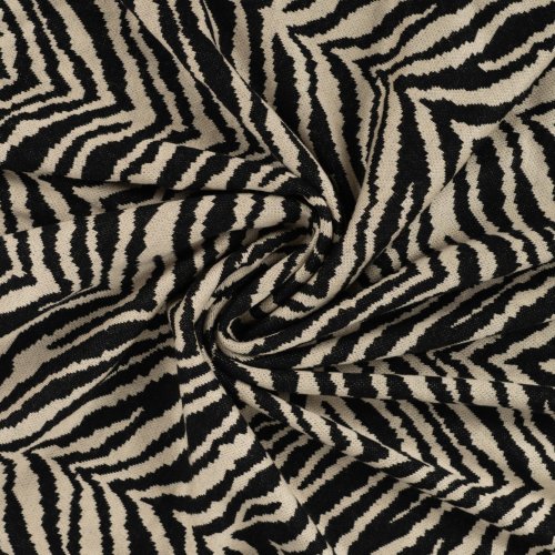 Heavy Jacquard - Mattea Zebra - beige/black