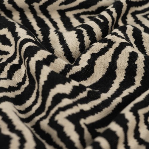 Heavy Jacquard - Mattea Zebra - beige/black