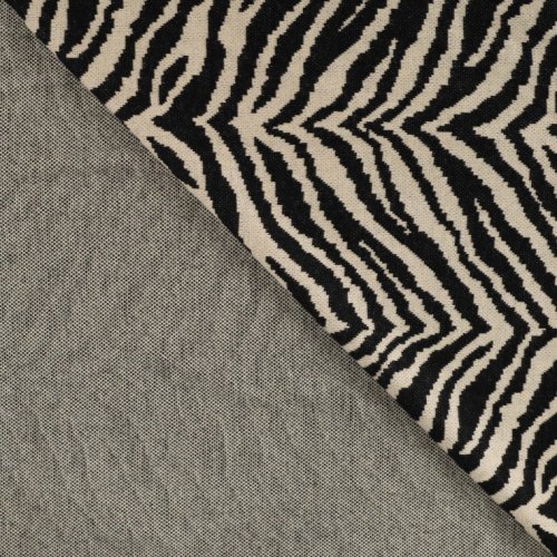 Heavy Jacquard - Mattea Zebra - beige/black