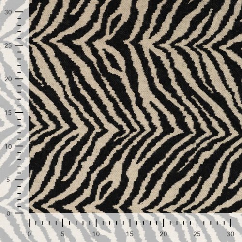 Heavy Jacquard - Mattea Zebra - beige/black
